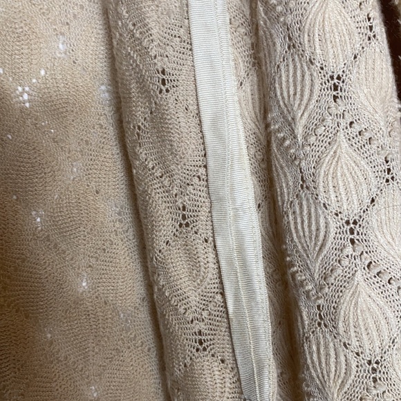 𝅺HELEN Sue Vintage Tan Cardigan Size m medium - Picture 3 of 5